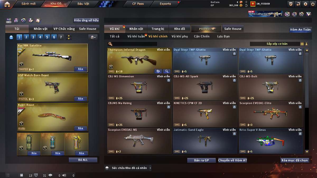 shop acc cf uy tin gia re